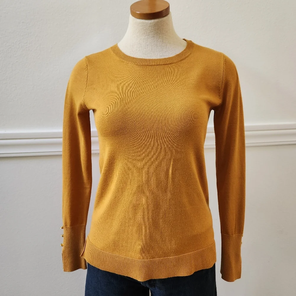 Philosophy Crew Neck Sweater W/rivet Button - Picture 5 of 13
